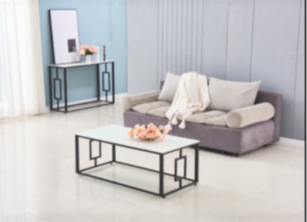 Console Sophie en Métal avec Plateau Marbre Blanc – 120x40x78 cm