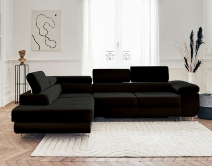 Canapé Toulouse – Angle droit convertible 275 x 205 cm