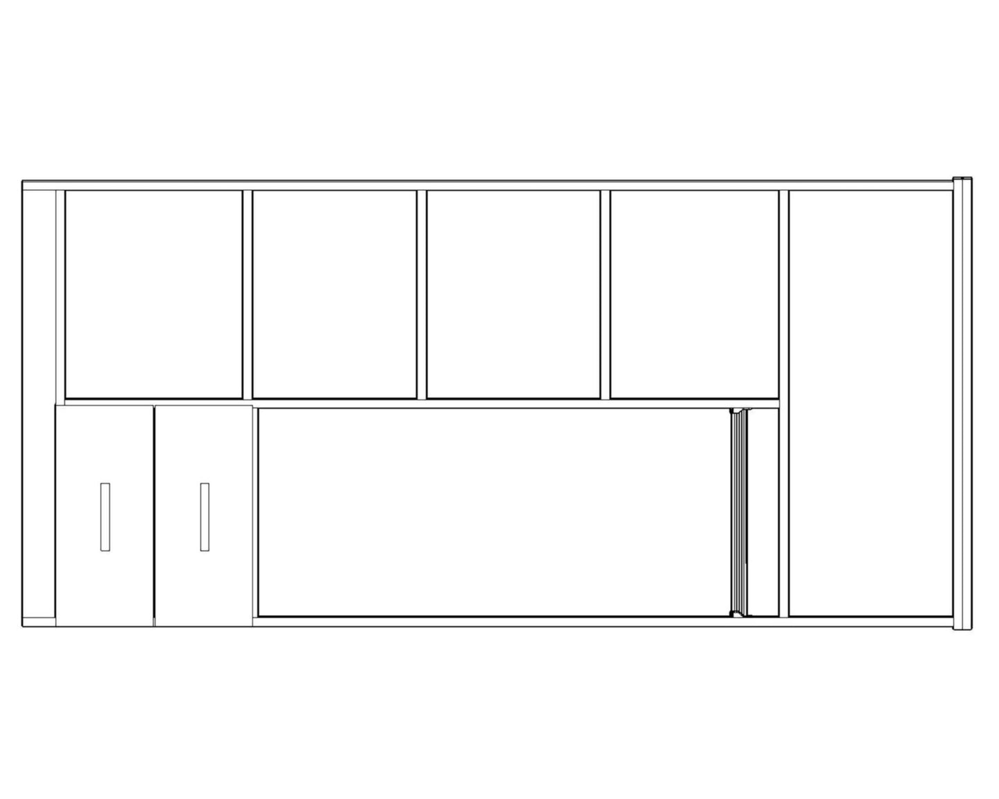 Armoire 2 portes Ibiza – Rangement pratique et design moderne