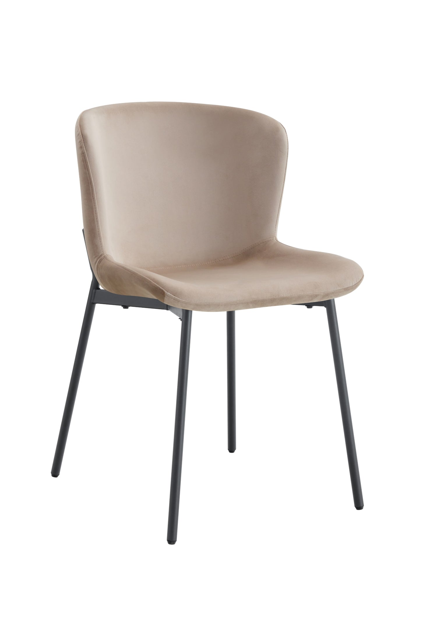 Chaise Hailey avec Pieds Métal Noir – Confort et Élégance