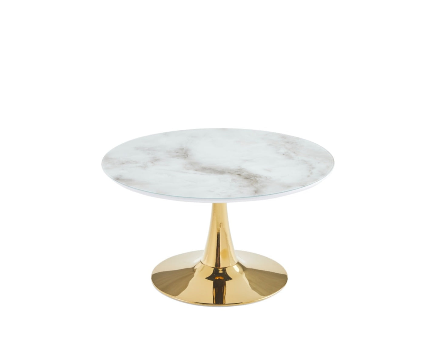 Table Basse Rosa – Pieds Dorés Élégants