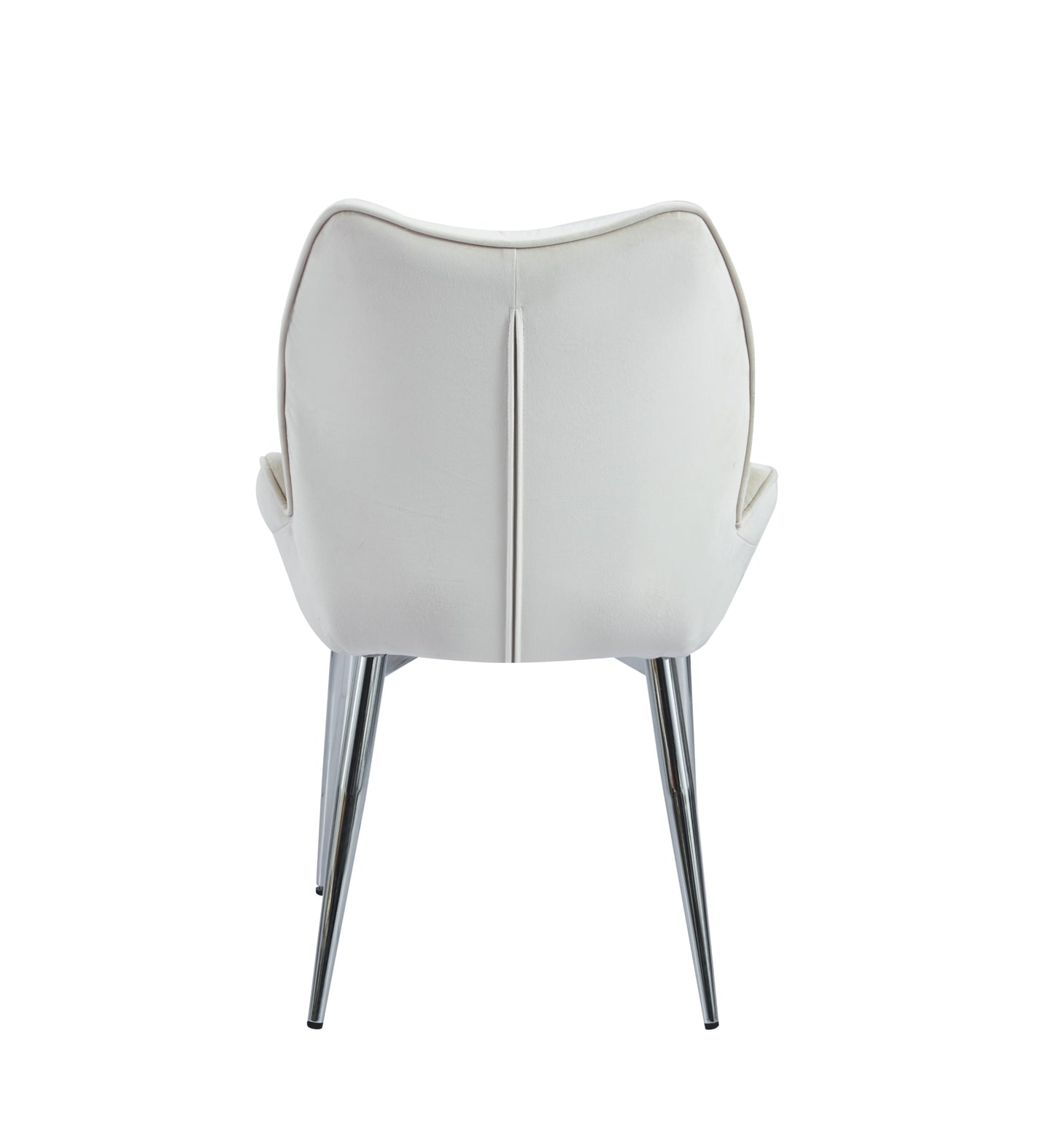 Chaise Loha en Velours avec Pieds Chromés – Élégance Moderne