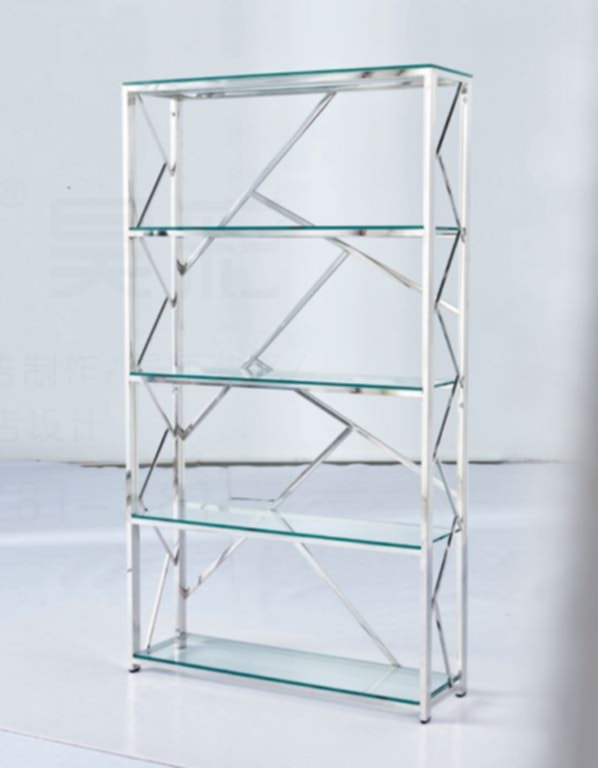 Étagère Geomag – Chrome & Plateaux Transparants 100x30x180 cm
