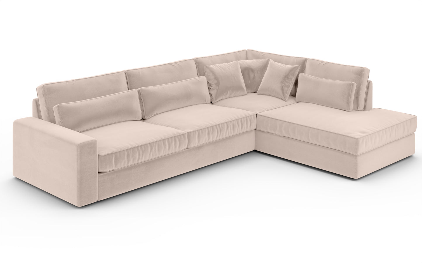 Canapé Bristola – Grand canapé d’angle droit moderne (315X230 cm)