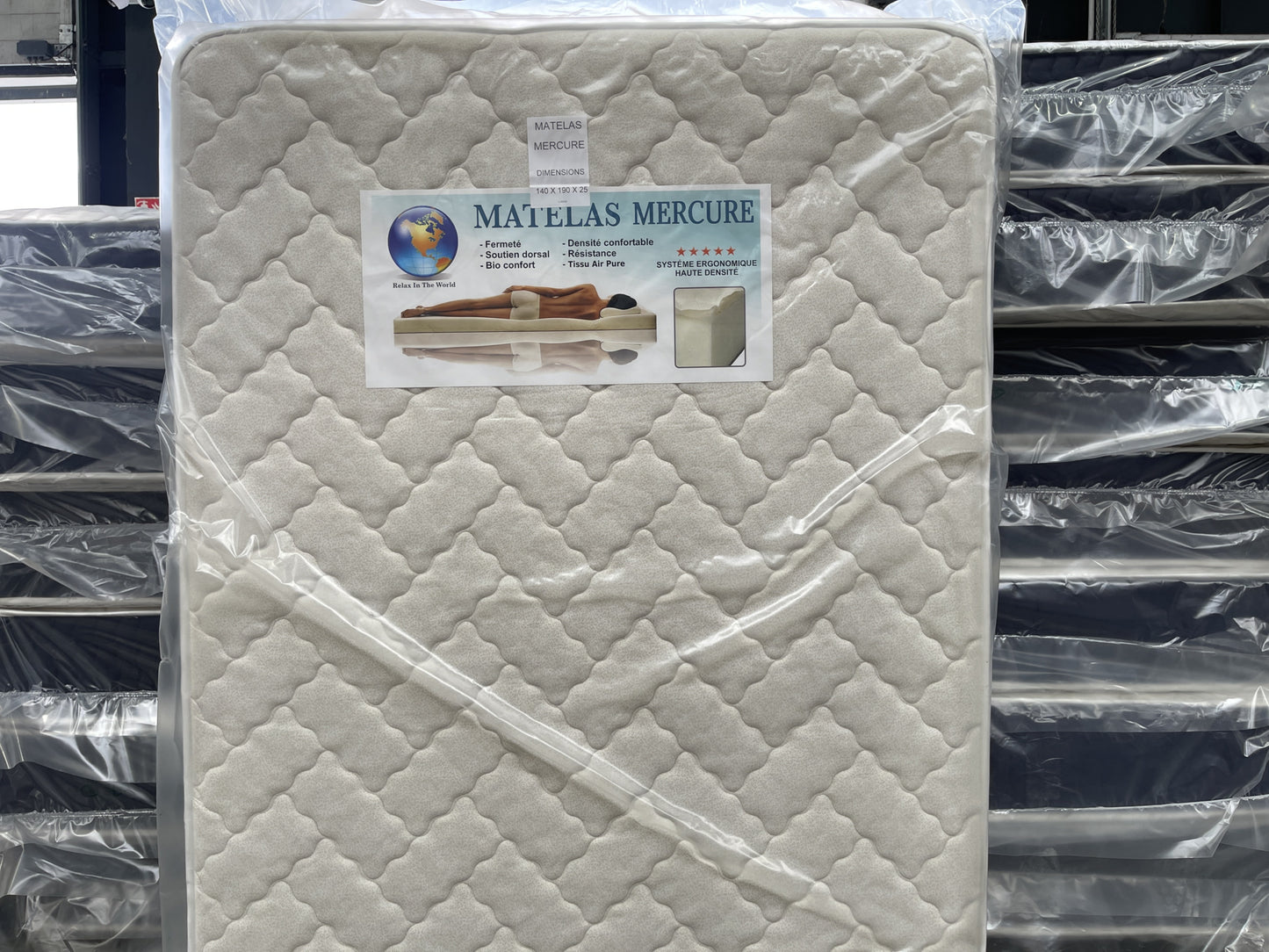 Matelas Mercure 140x190x25 cm