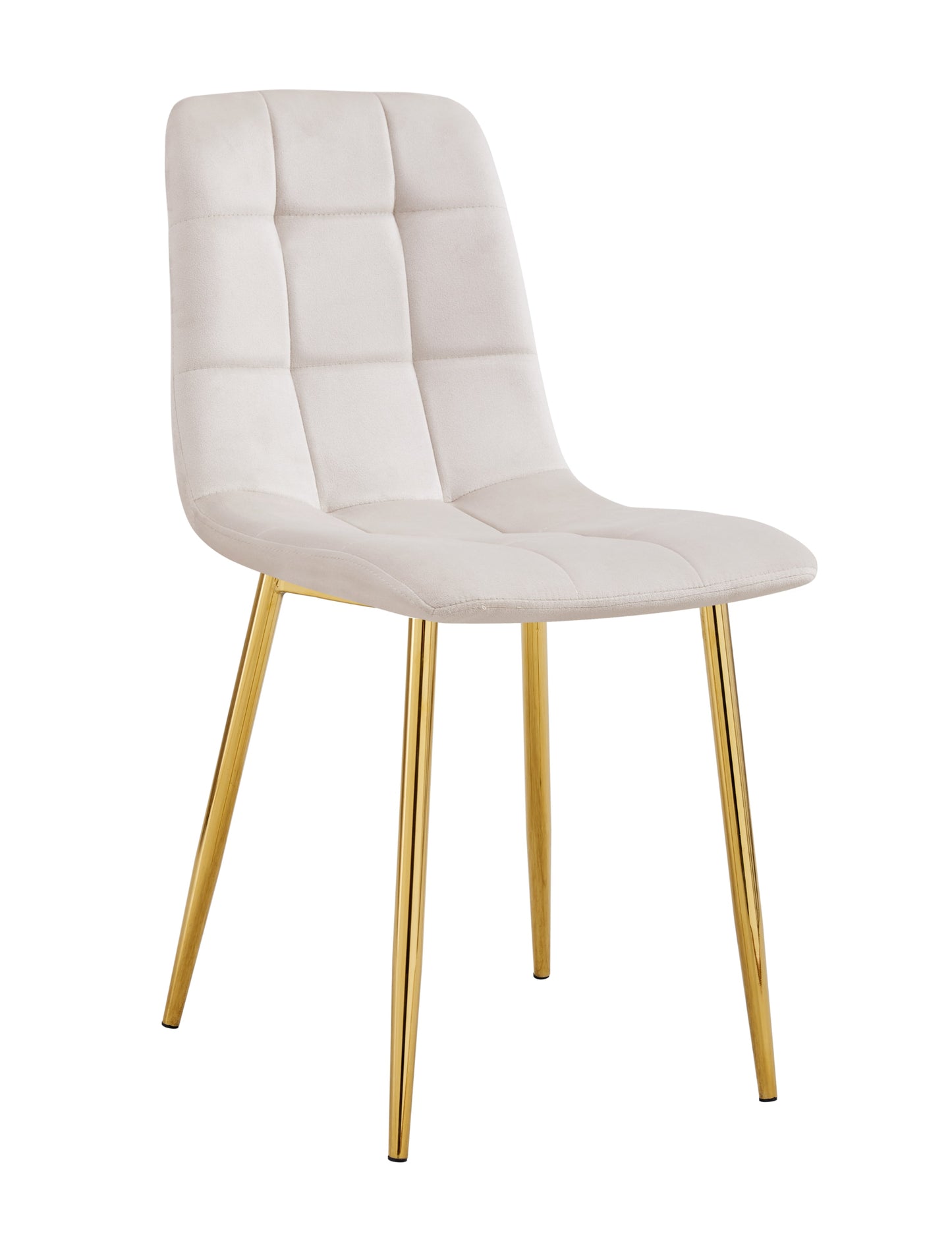 Chaise Elisa en Velours avec Pieds Dorés – Élégance et Modernité