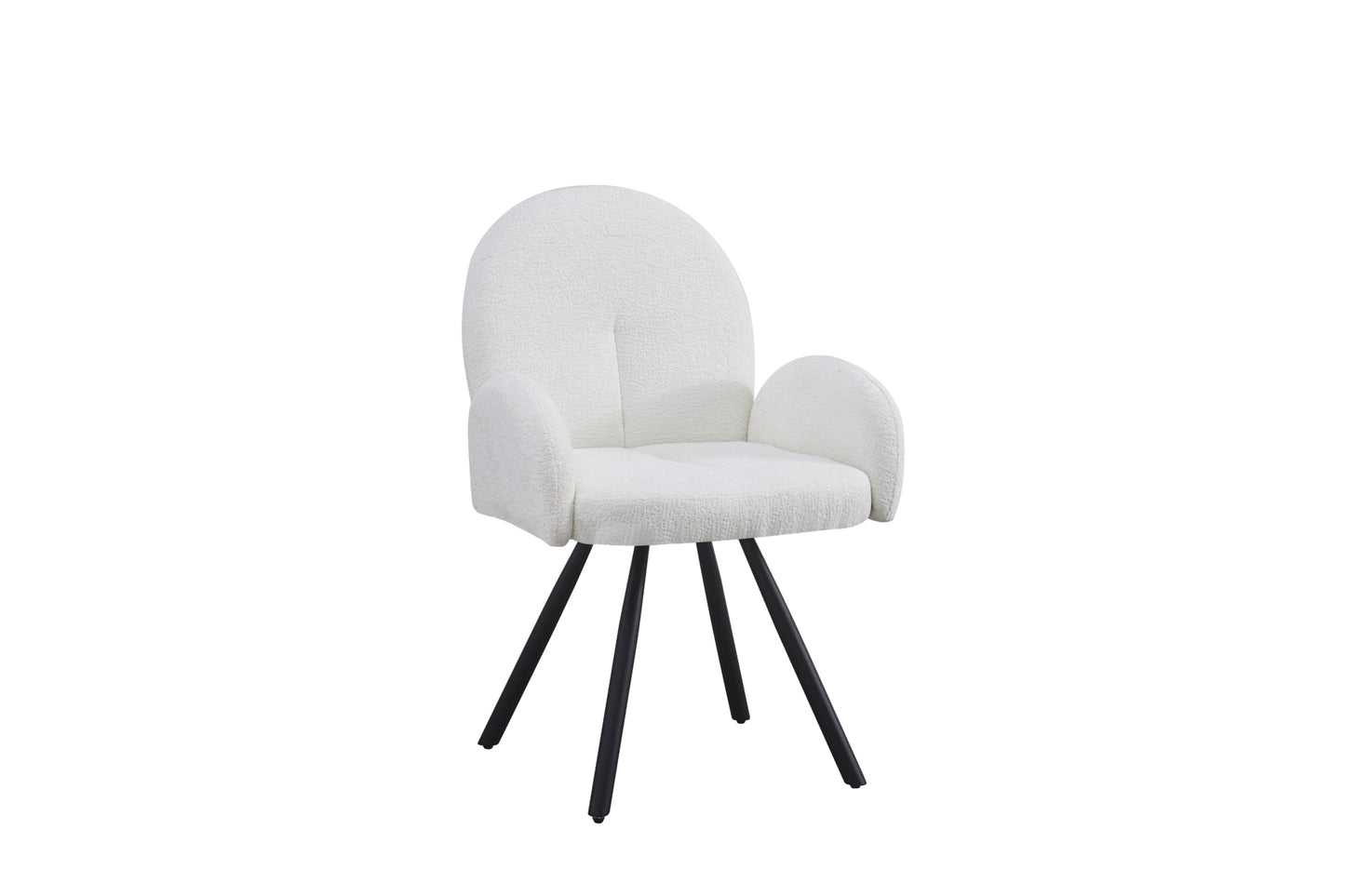 Chaise Mimi avec Accoudoirs et Pieds Métal Noir – Confort et Design