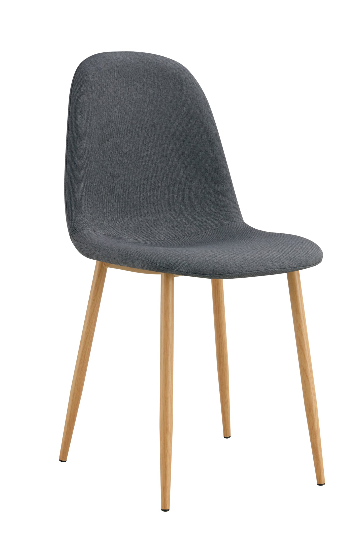 Chaise Scandinave en Tissu avec Pieds en Bois – Style Nordique et Confort