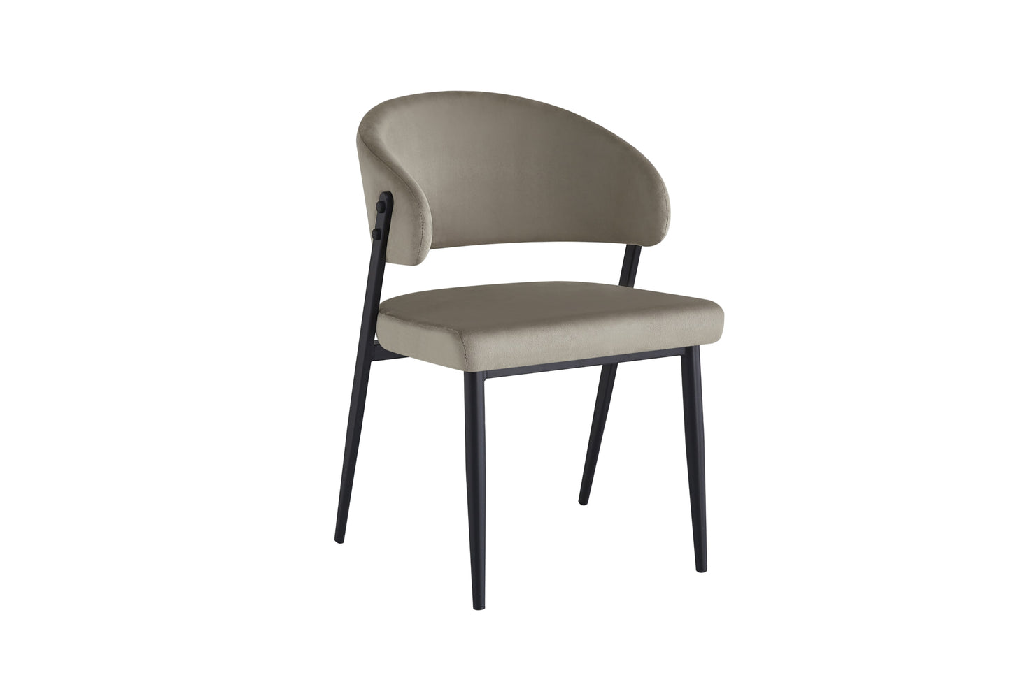 Chaise Lamia avec Pieds en Métal Noir – Élégance et Confort