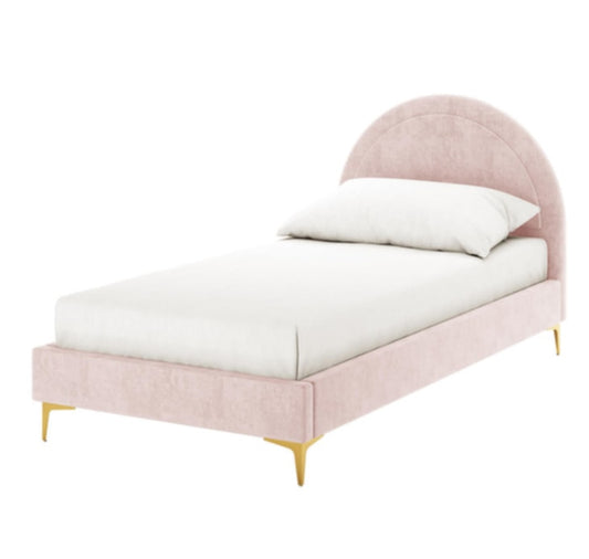 Lit enfant « Boudoir » en bois – Rose – 90x190 cm