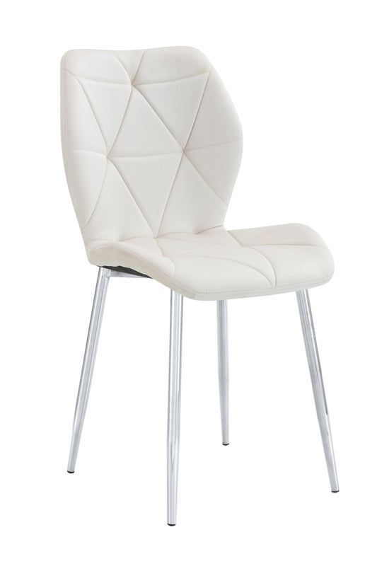 Chaise Coquillage avec Pieds Chromés – Élégance et Confort