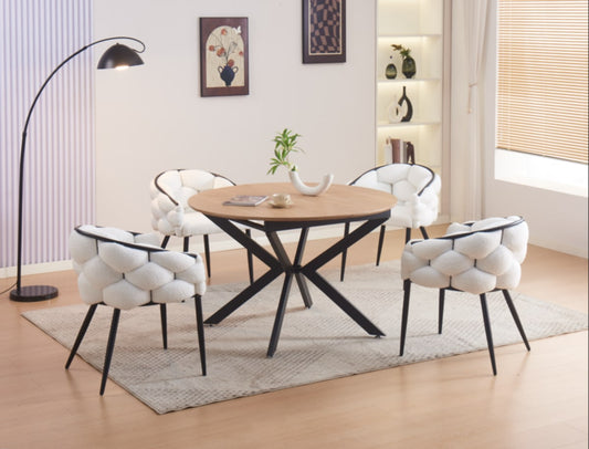 Table de repas extensible Liliputien – Chêne naturel 120/160x75 cm