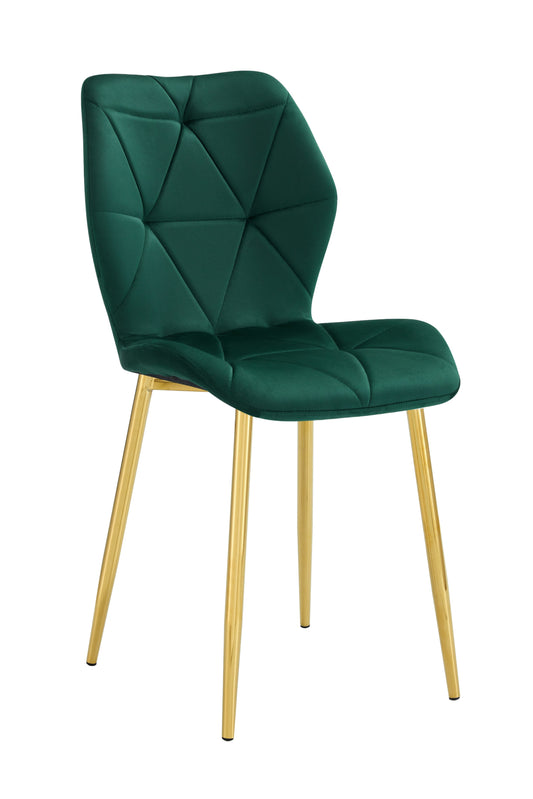 Chaise Coquillage avec Pieds Dorés – Élégance et Modernité