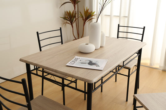 Ensemble Tuti 4+1 – Table 110x70x75 cm et 4 chaises