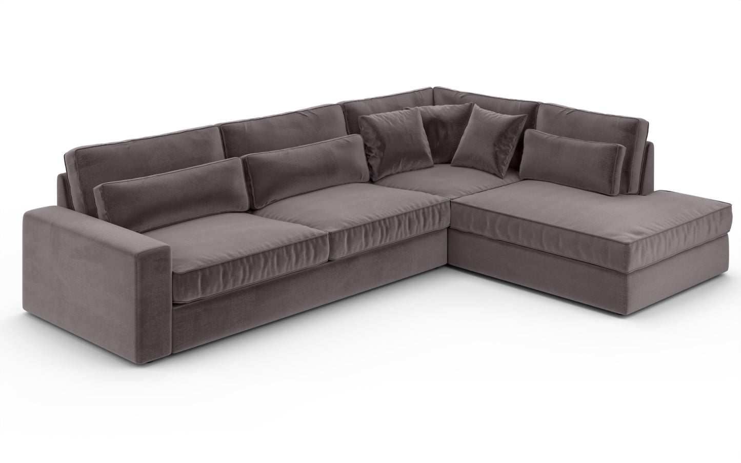Canapé Bristola – Grand canapé d’angle droit moderne (315X230 cm)