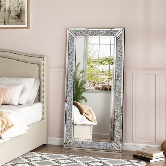 Miroir rectangle scintillant XL 160x80 cm – Élégance et luminosité