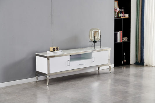Meuble TV Baroque – Design Élégant avec Rangement