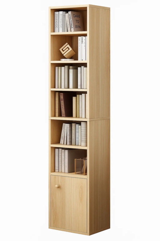 Bibliothèque Woodline – Bois Naturel 180x33x30 cm