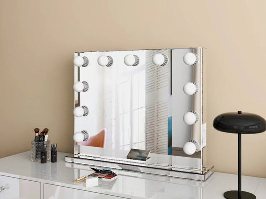 Miroir Vanity avec 11 ampoules LED – Éclairage professionnel et design élégant