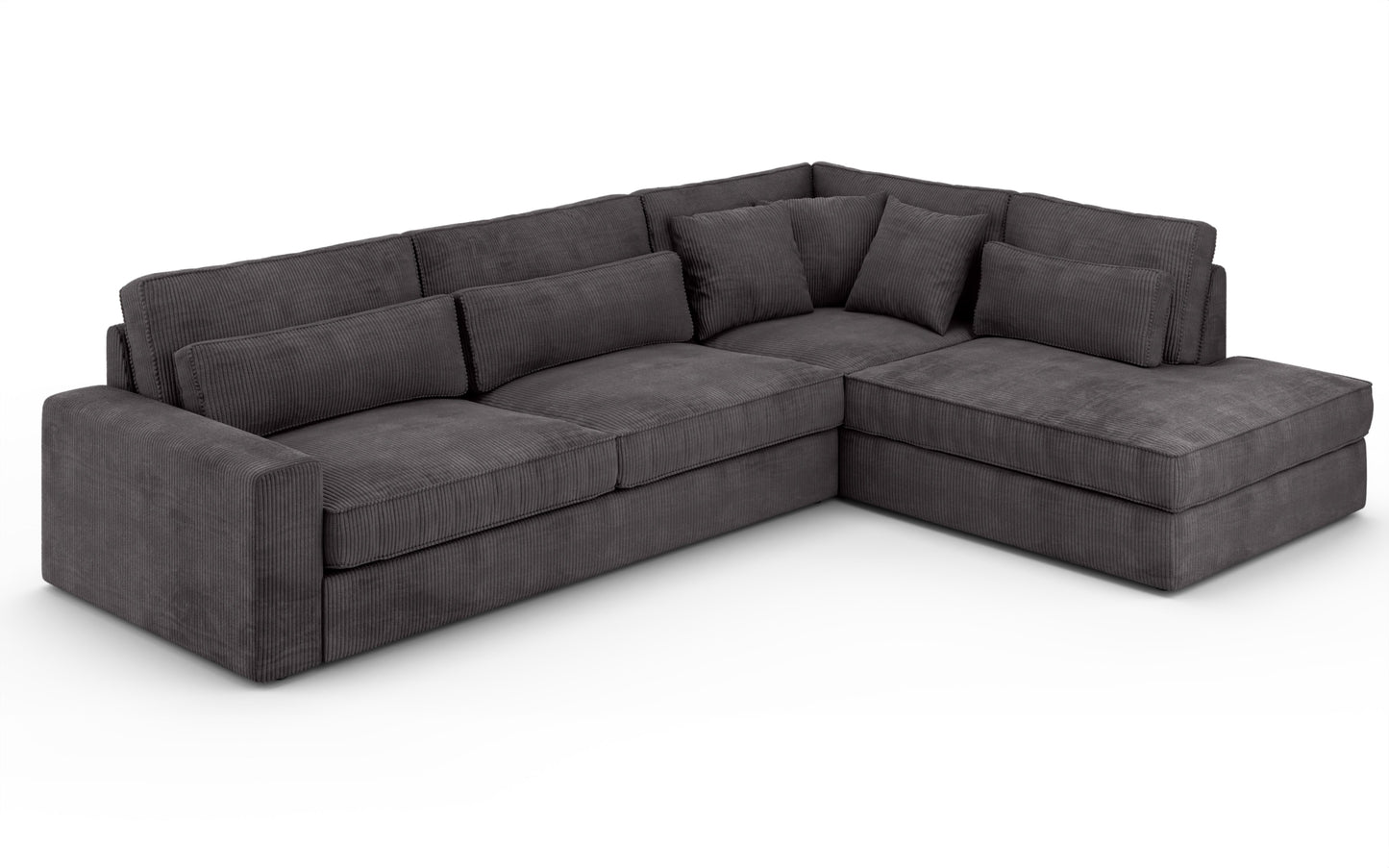 Canapé Bristola – Grand canapé d’angle droit moderne (315X230 cm)
