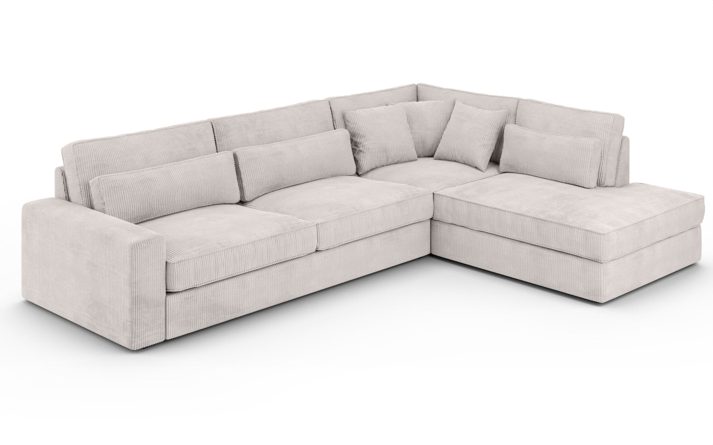 Canapé Bristola – Grand canapé d’angle droit moderne (315X230 cm)