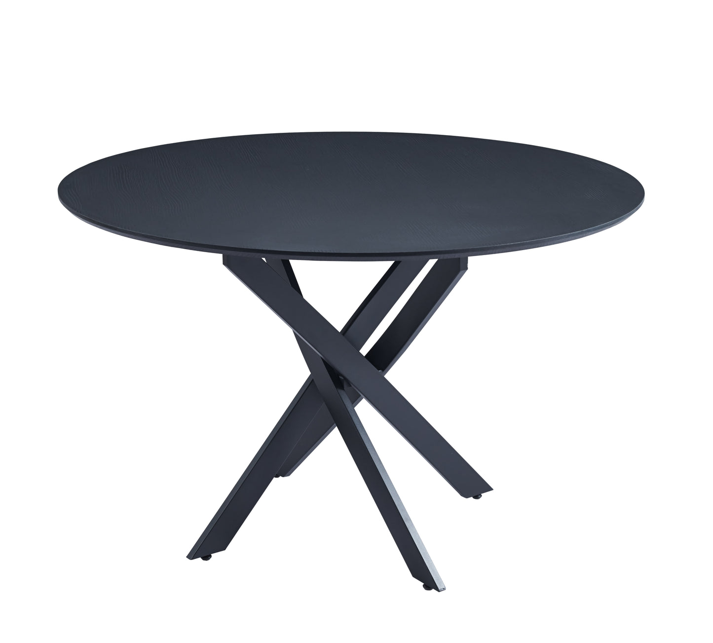 Table de repas Jessica XXL – Pieds métal noir et plateau 120x75 cm