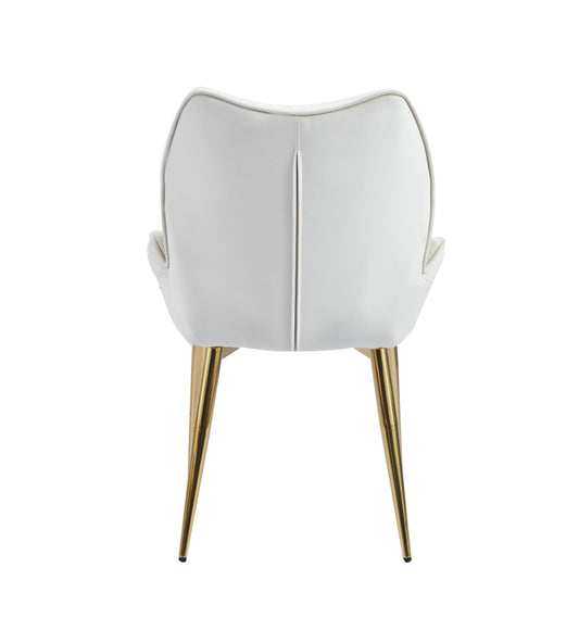 Chaise Loha en Velours avec Pieds Finition Dorée – Chic et Confort