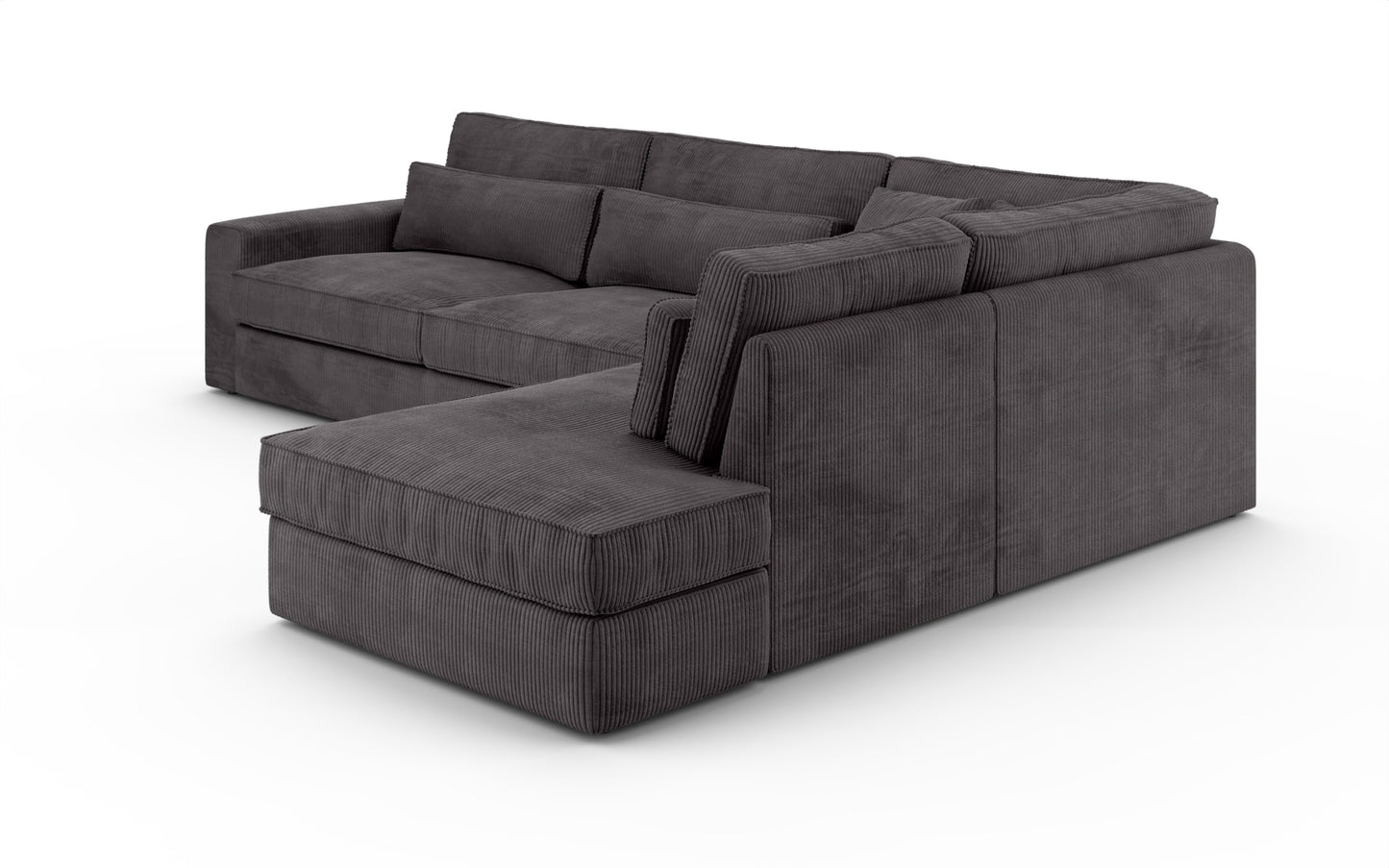 Canapé Bristola – Grand canapé d’angle droit moderne (315X230 cm)