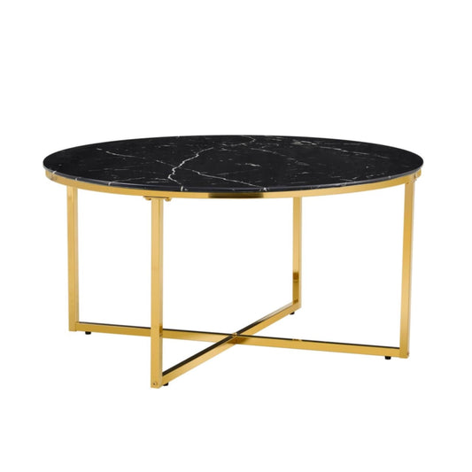Table Basse Lorie – Pied Gold 90 cm