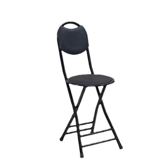 Tabouret Pliant en Métal Noir – Pratique et Robuste
