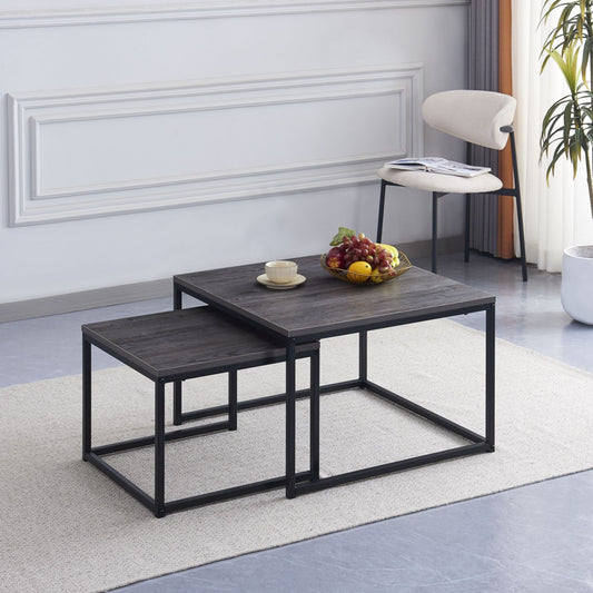 Table Basse Belgrade – Pieds en Métal Noir & Design Contemporain