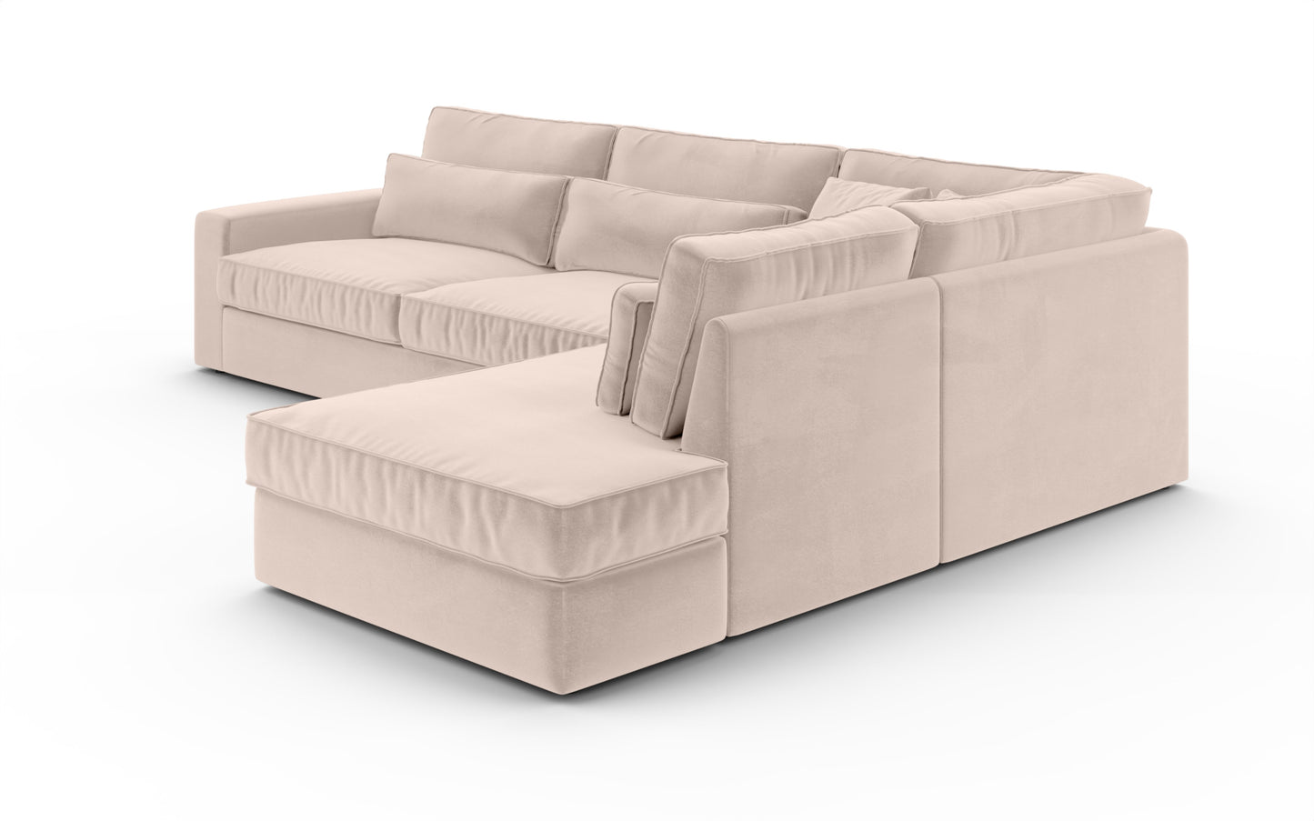 Canapé Bristola – Grand canapé d’angle droit moderne (315X230 cm)