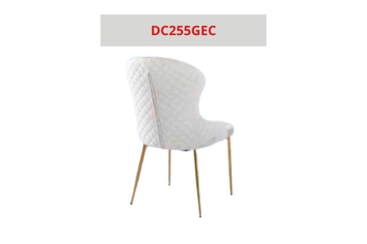 Chaise Hilton en Velours avec Pieds Dorés – Luxe et Confort