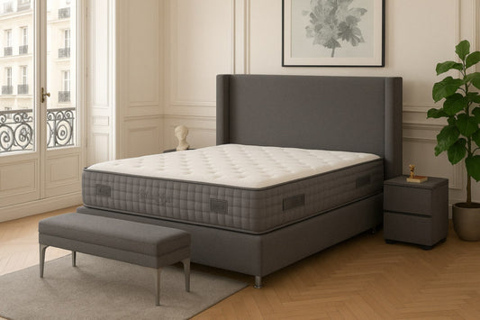 Lit Coffre Coco Box – Velours Anthracite