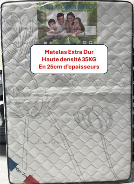 Matelas extra-dur 160x200x25 cm – Soutien ferme pour un confort optimal