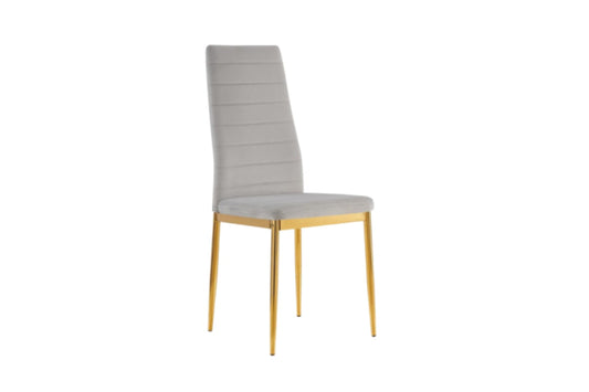 Chaise Tolia en Velours avec Pieds Dorés – Élégance et Confort
