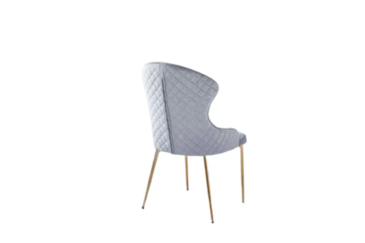 Chaise Hilton en Velours avec Pieds Dorés – Luxe et Confort