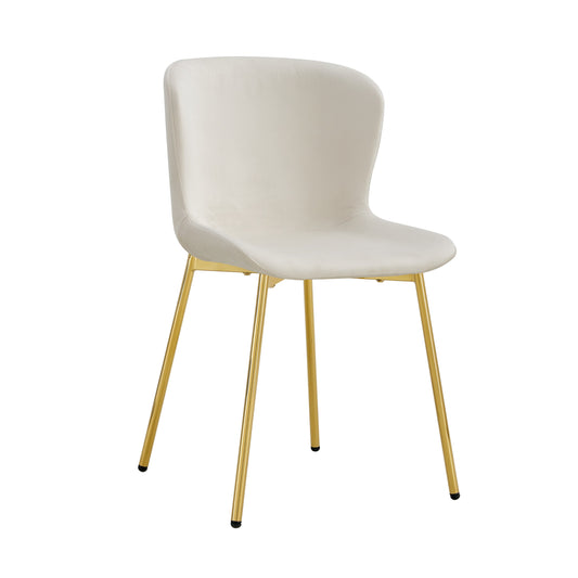 Chaise Hailey avec Pieds Dorés – Élégance Moderne et Confort