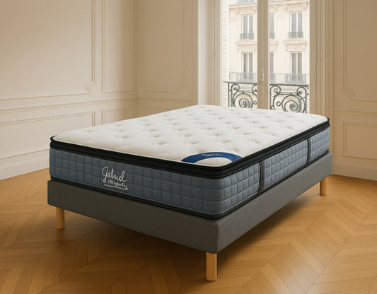 Sommier en tissu 160x200x20 cm – Confort et soutien élégant