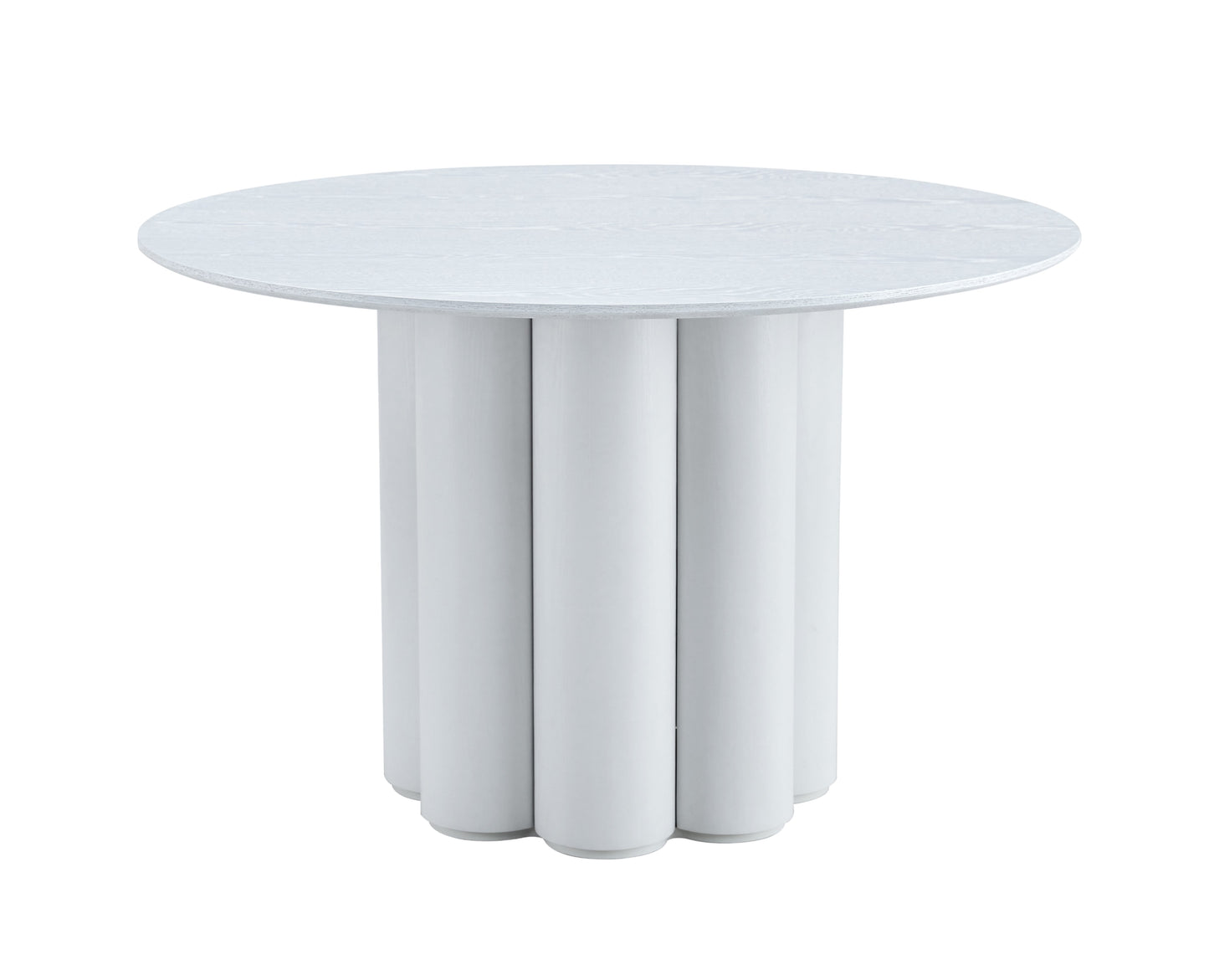 Table à manger Flower – Finition blanche élégante