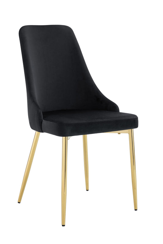 Chaise Belize avec Pieds Dorés – Élégance et Confort