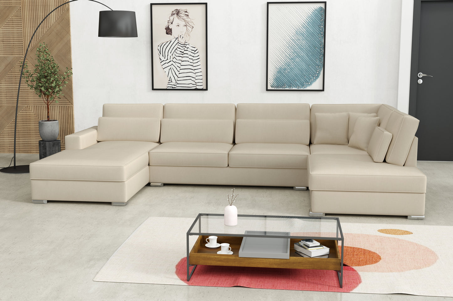 Canapé Bristol – Panoramique spacieux 400 x 230 x 94 cm