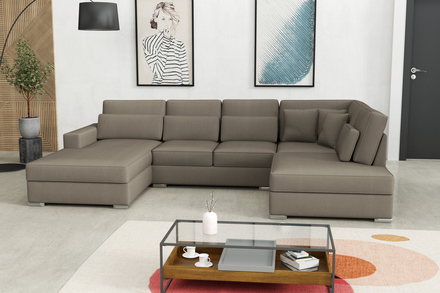 Canapé Bristol – Panoramique spacieux 400 x 230 x 94 cm