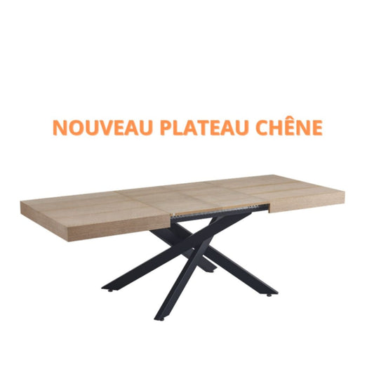 Table extensible Balni – Chêne naturel 140/220 cm