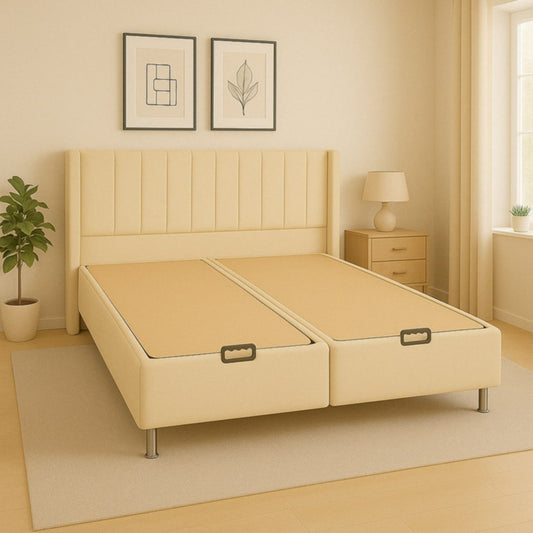 Lit Coffre Tokyo Box – Velours Beige