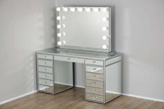 Miroir rectangle Bluetooth avec enceinte et LED 110x20x80 cm – Technologie et style