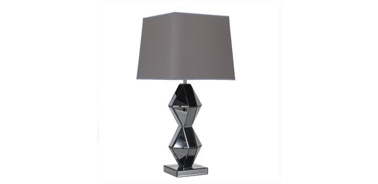 Lampe Brisée avec abat-jour argent 38x38x84 cm – Élégance et modernité