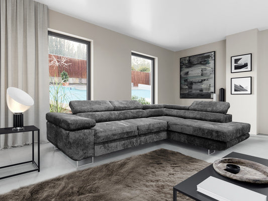 Canapé Toulouse – Angle gauche convertible 275 x 205 cm