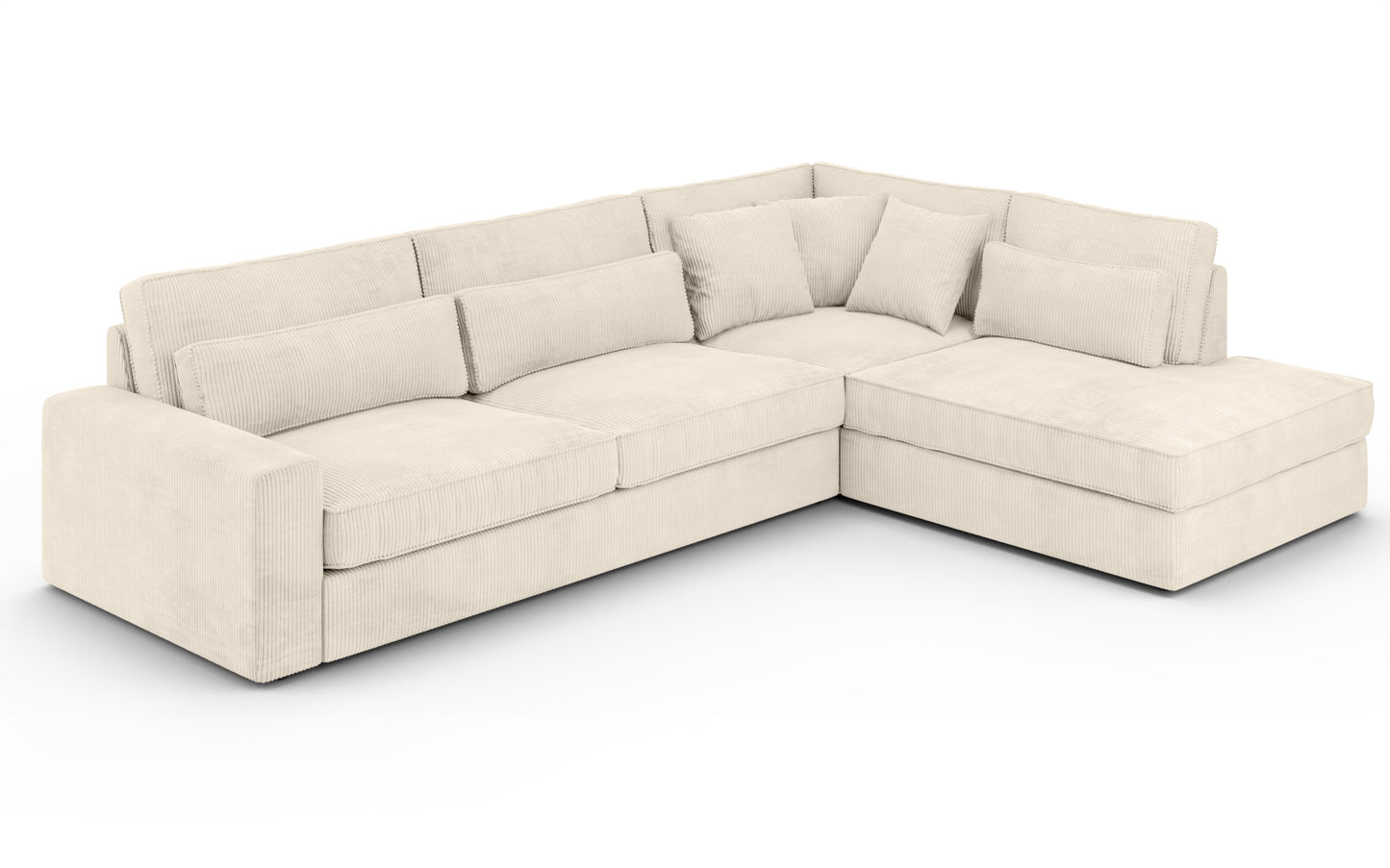 Canapé Bristola – Grand canapé d’angle droit moderne (315X230 cm)