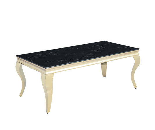 Table Basse Baroque – Finition Gold 120x60x45 cm